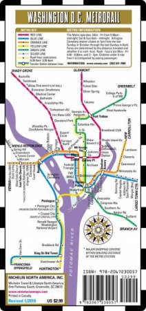 Michelin Streetwise Map Washington DC Metro by Various
