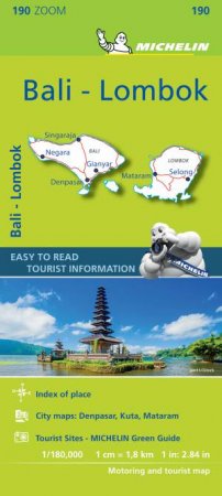Zoom Map Bali - Lombok by Michelin