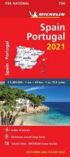 Spain  Portugal Map 734 2021