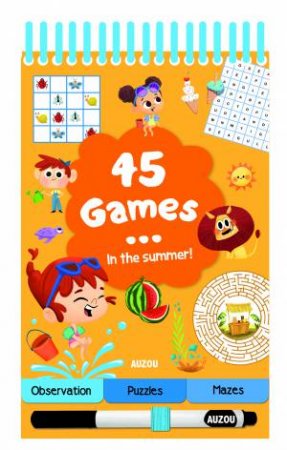 45 Games In The Summer by Auzou Publishing