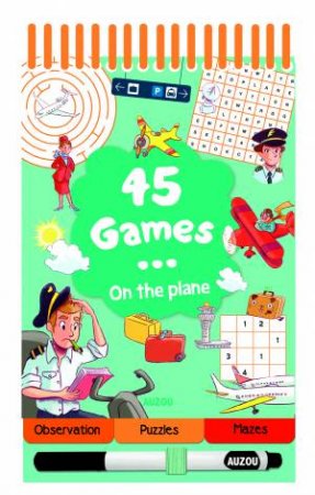 45 Games On The Plane by Auzou Publishing