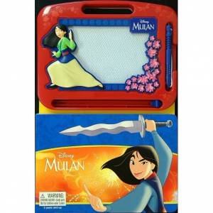 Disney Mulan Storybook And Magnetic Drawing Kit