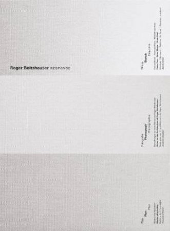 Roger Boltshauser: Response by GALERIE D'ARCHITECTURE DE PARIS