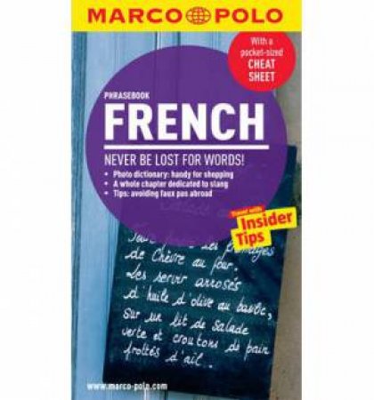 Marco Polo Phrasebook: French by Polo Marco