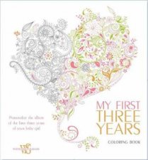My First Three Years girl Album and Coloring Book