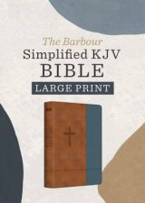 Barbour Simplified KJV Bible Large Print Rust  Stone Cross