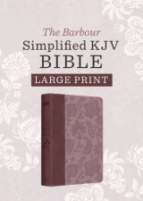 Barbour Simplified KJV Bible Large Print Plum  Paisley